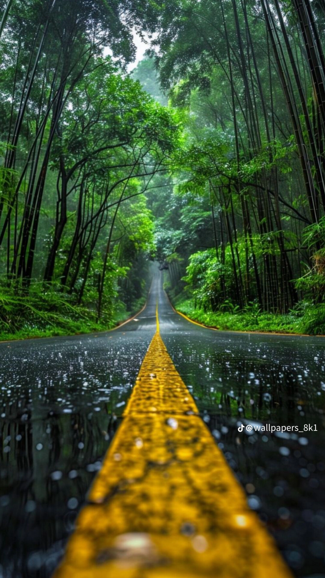 Tropical Canyon Emerald Water 4K Wallpaper